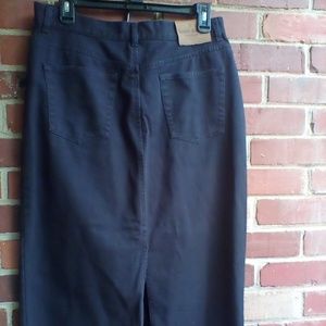 LAUREN  RALPH LONG SKIRT  12P JEAN SKIRT